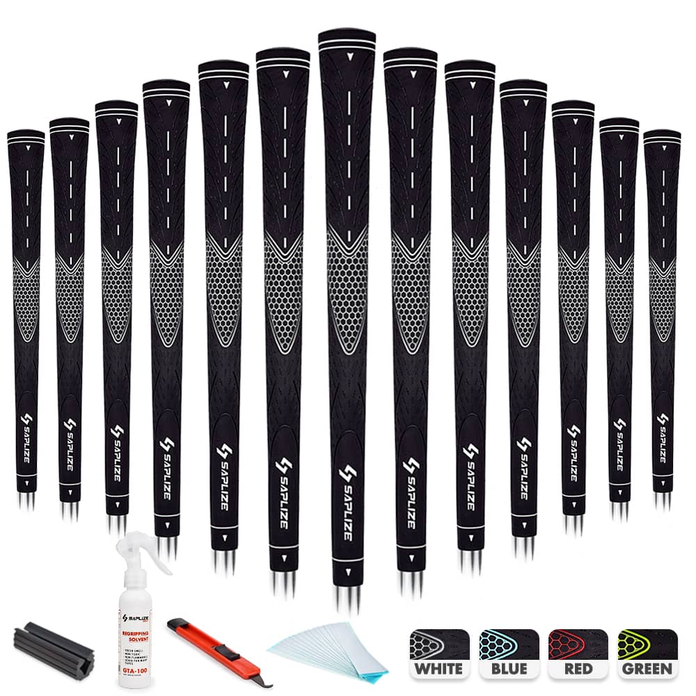 CC01 Rubber Golf Grips 13 pcs Pack with Solvent Kit – SAPLIZE GOLF